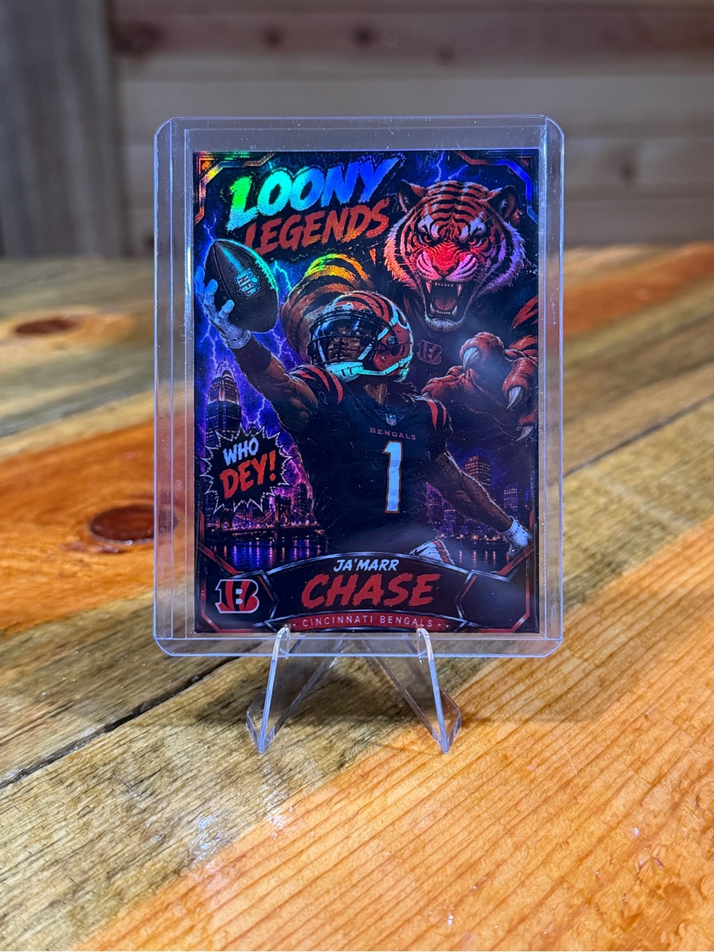 Ja'Marr Chase Cincinnati Bengals Loony Legends Custom Football Card
